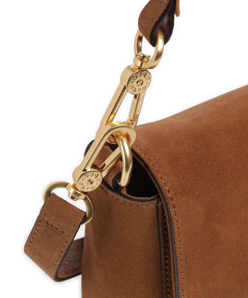 Abro Suede Temi Schultertasche cuoio