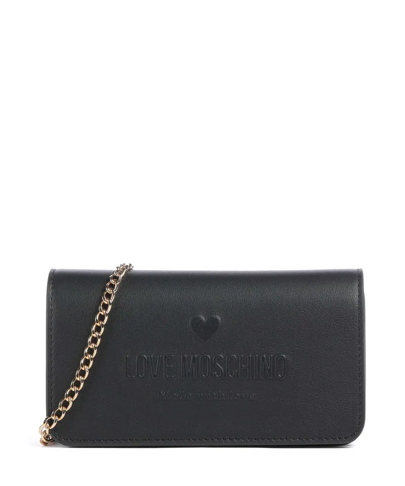 Love Moschino Love Embossed Umhängetasche nero