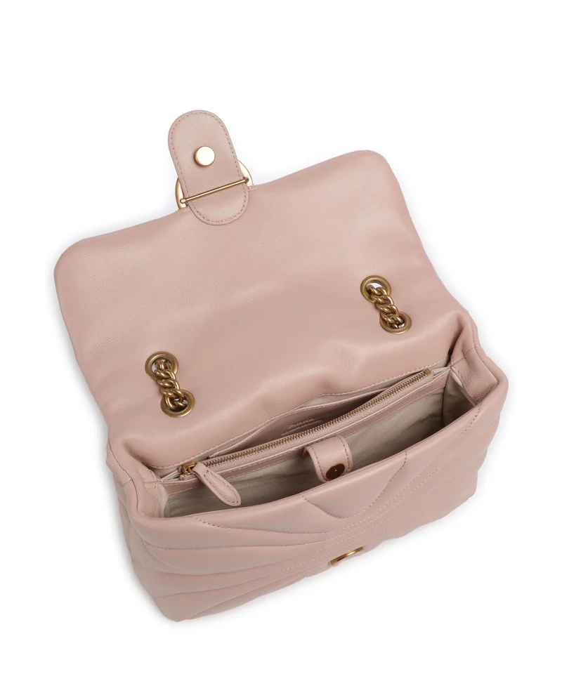 Pinko Love Puff Classic Schultertasche cipria/antique gold