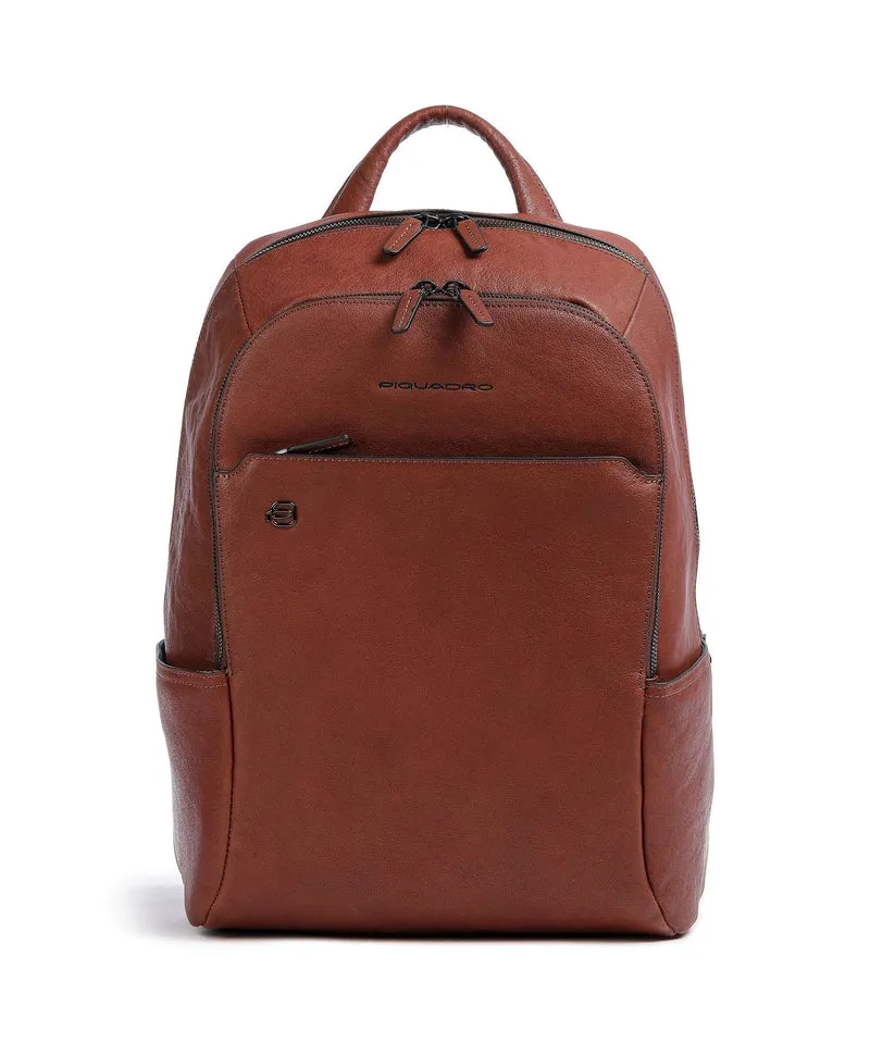 Piquadro Black Square Laptop-Rucksack cuoio