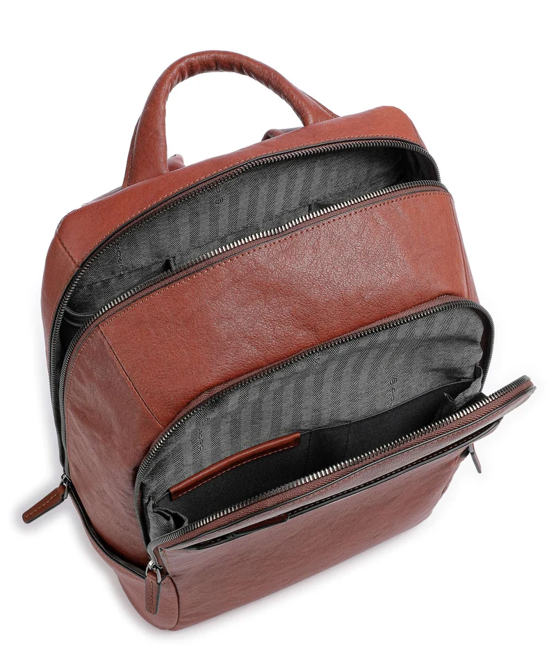 Piquadro Black Square Laptop-Rucksack cuoio