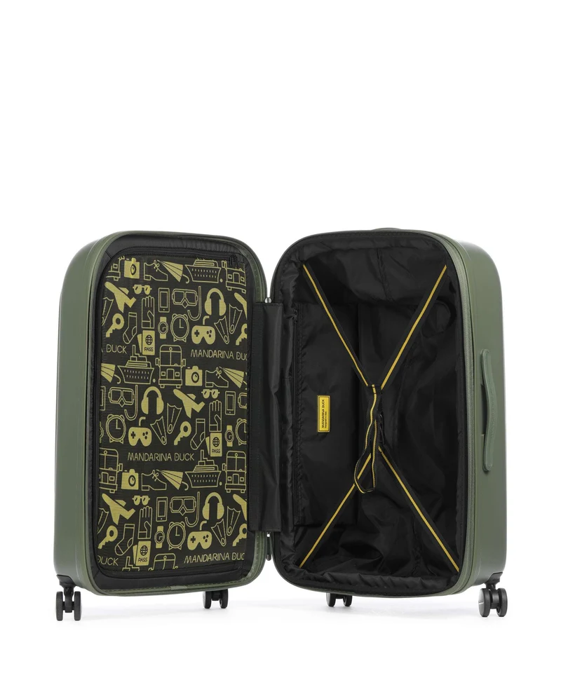 Mandarina Duck Logoduck+ 4-Rollen Trolley pine green