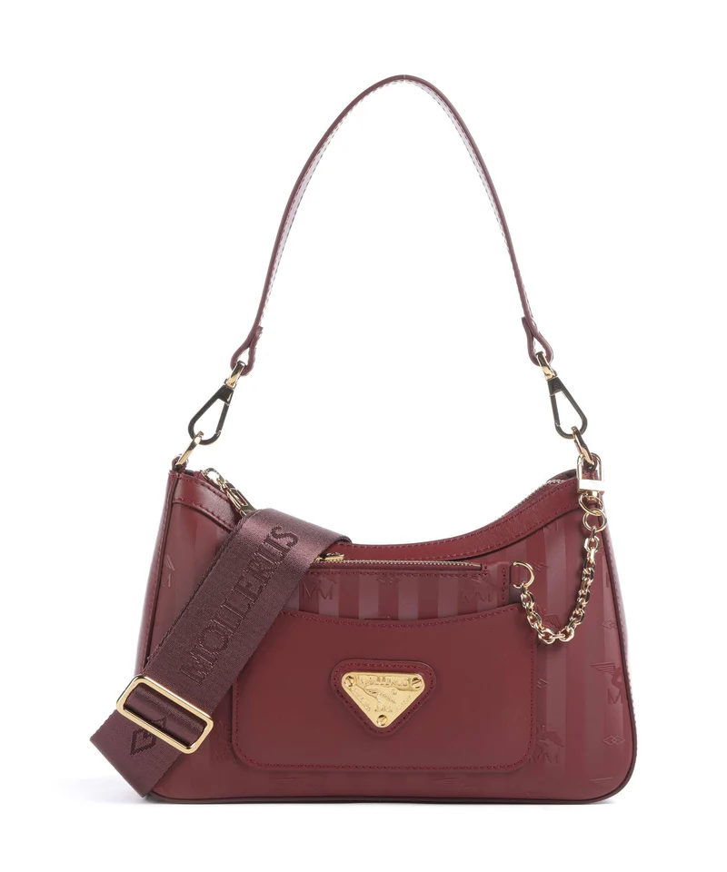 Maison Mollerus Vinerus Castiel Schultertasche antique rot