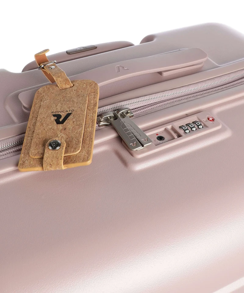 Roncato ReLife 4-Rollen Trolley rosa pastello