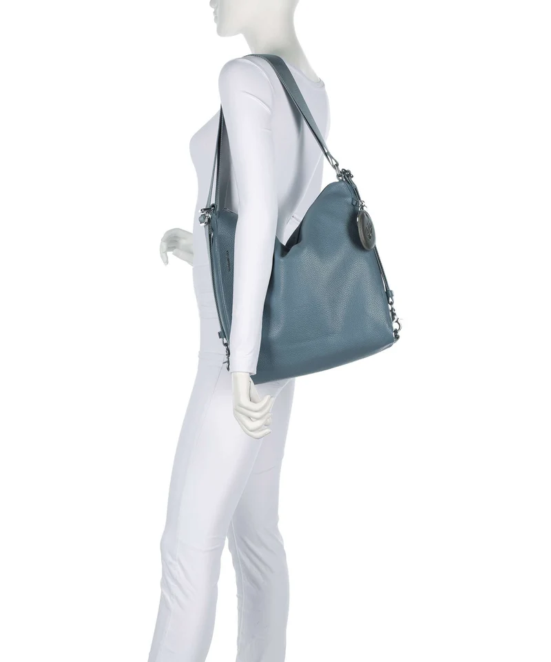 Mandarina Duck Mellow Leather Rucksack-Tasche iron