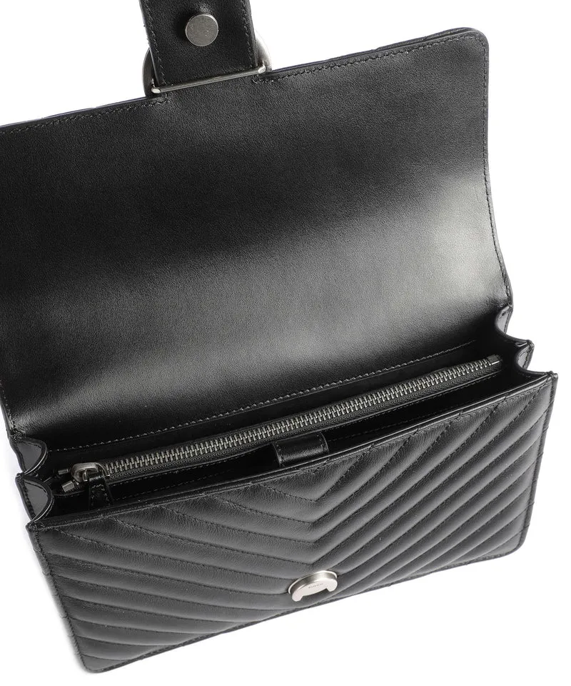 Pinko Love One Classic Schultertasche nero/old silver