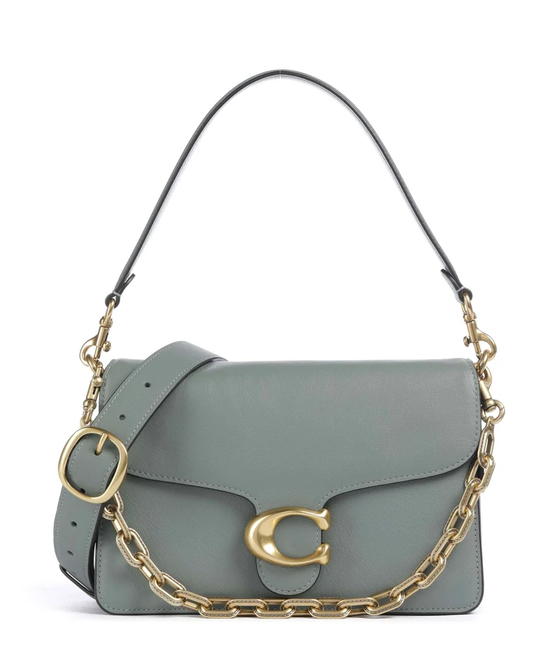 Coach Tabby Soft Chain Schultertasche sage