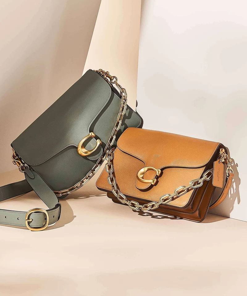 Coach Tabby Soft Chain Schultertasche sage