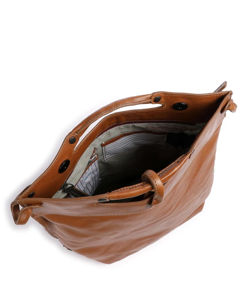 Aunts & Uncles Grandma's Luxury Club Mrs. Pancake Schultertasche cognac