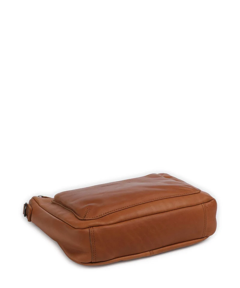 The Chesterfield Brand Wax Pull Up Cow Tivra Schultertasche cognac