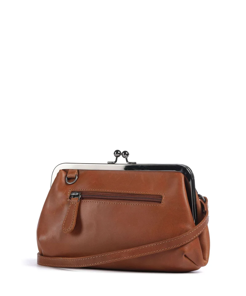 The Chesterfield Brand Wax Pull Up Cow Andrade Schultertasche cognac