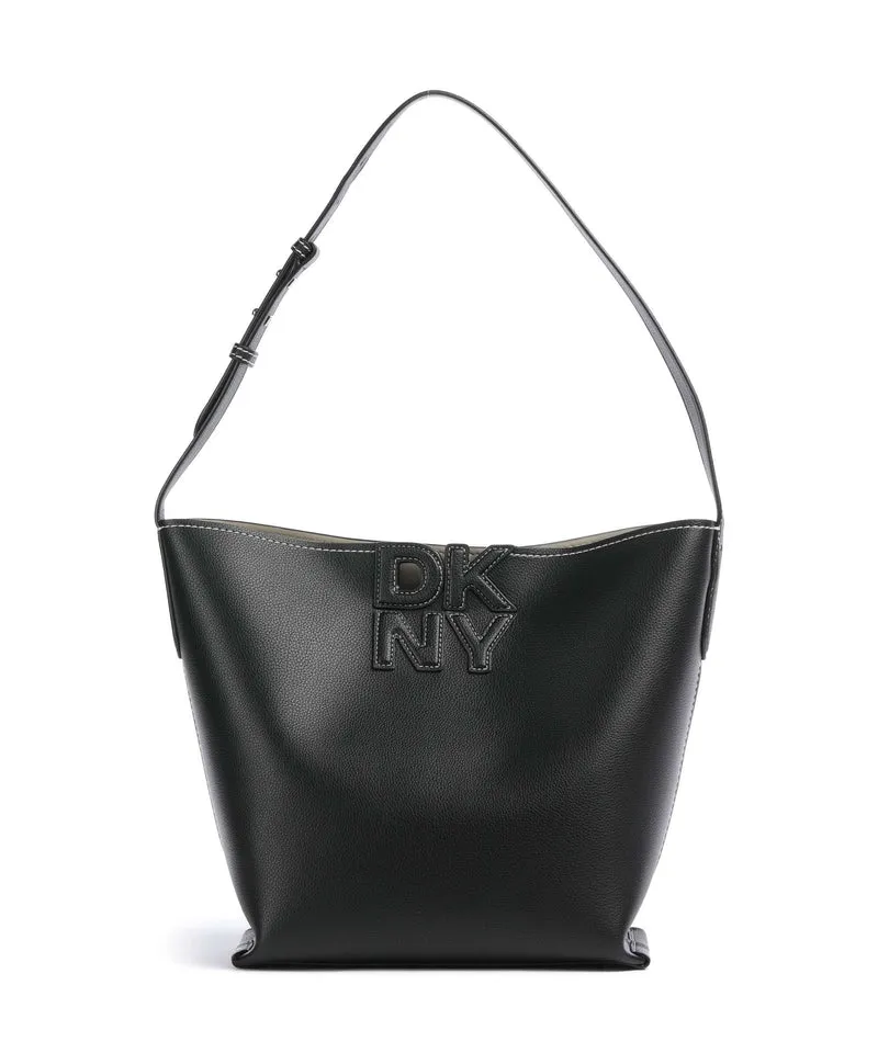 DKNY Nicole Beuteltasche black/light taupe