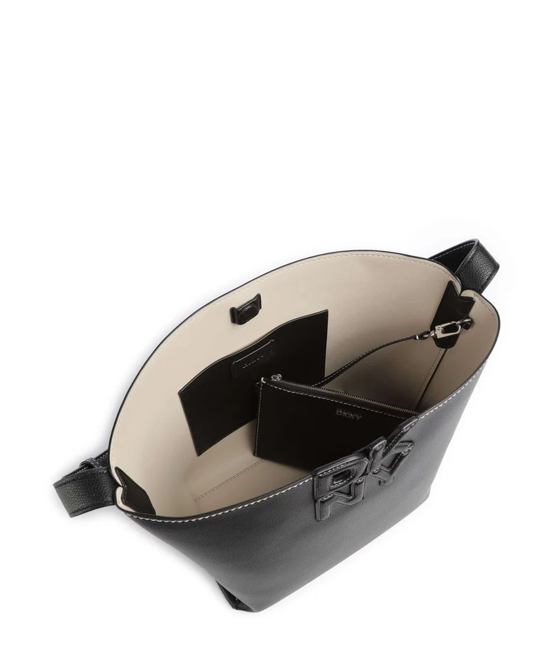 DKNY Nicole Beuteltasche black/light taupe