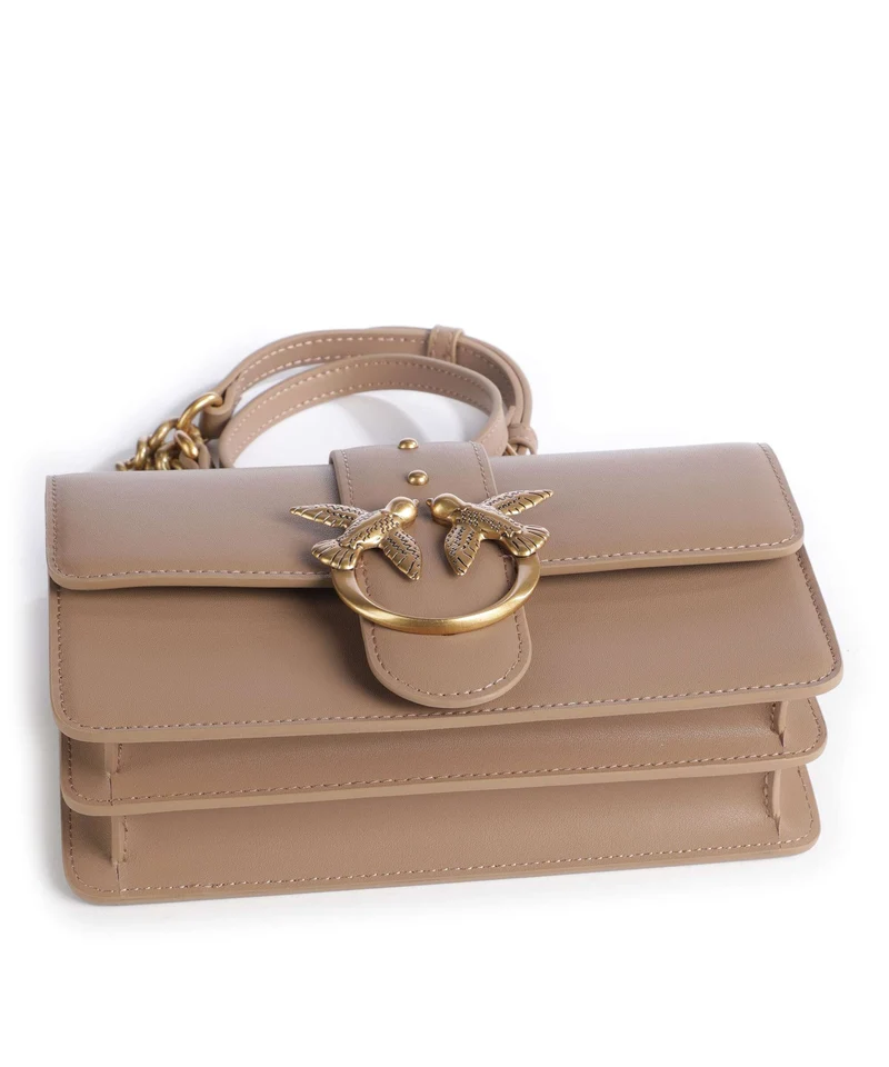 Pinko Love One Mini Umhängetasche biscotto zenzero