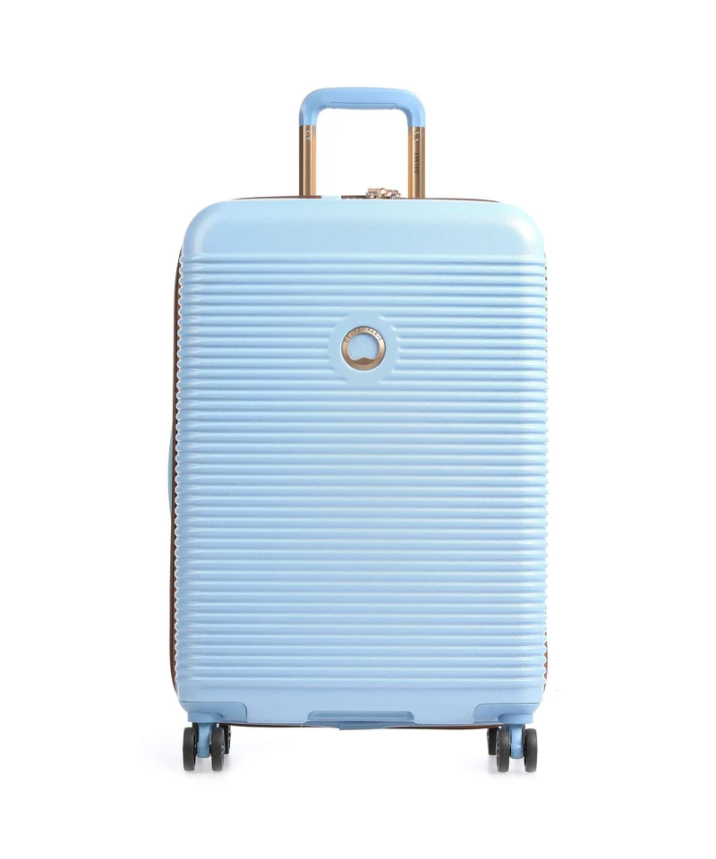Delsey Paris Freestyle 4-Rollen Trolley himmelblau