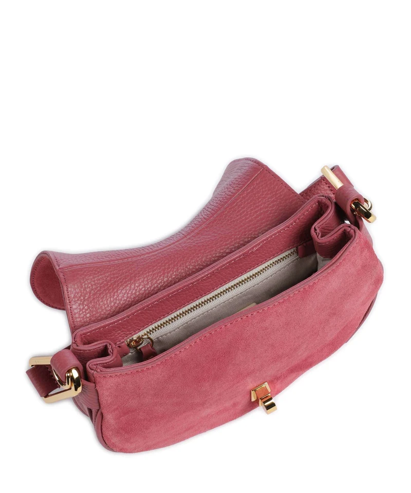 Coccinelle Magie Suede Schultertasche rosewood