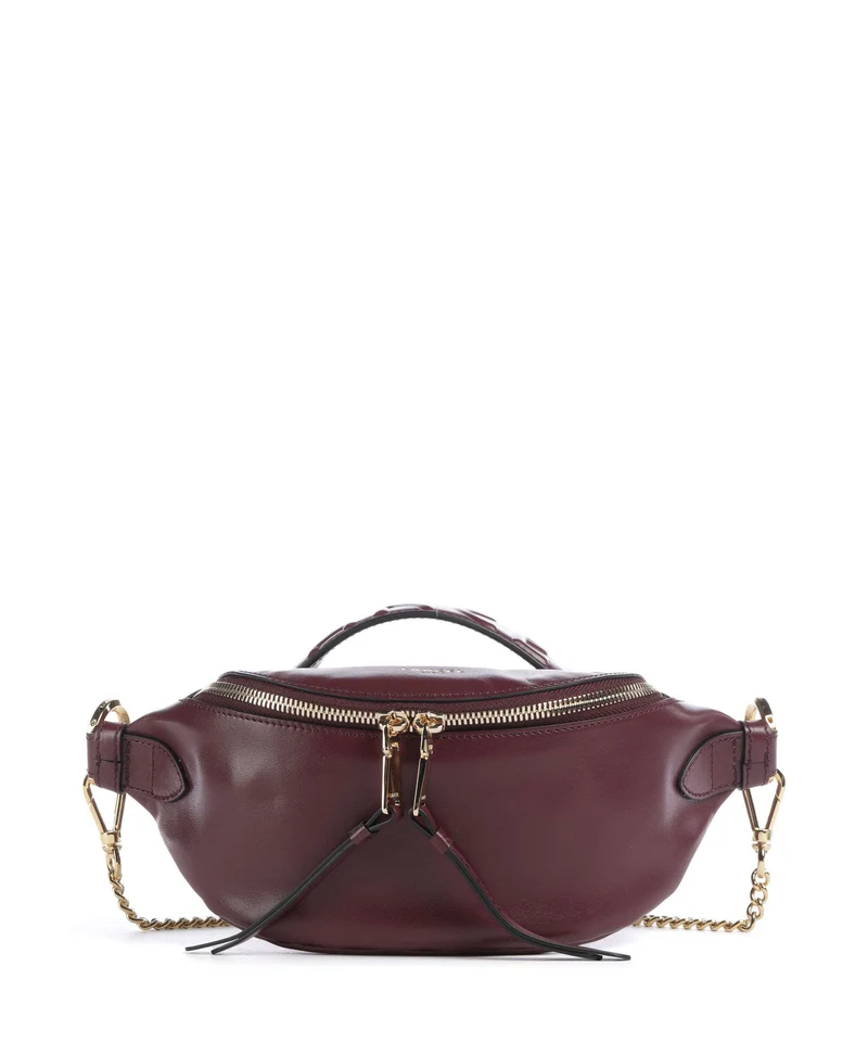 Lancel Origami Mini Umhängetasche cassis