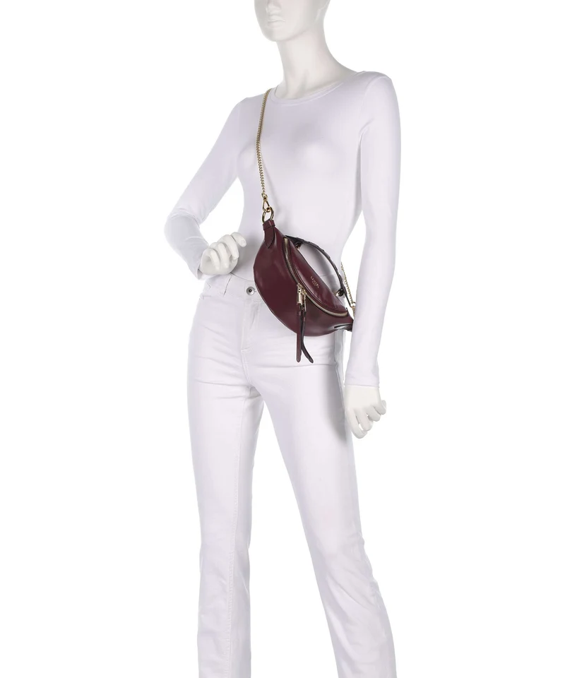 Lancel Origami Mini Umhängetasche cassis