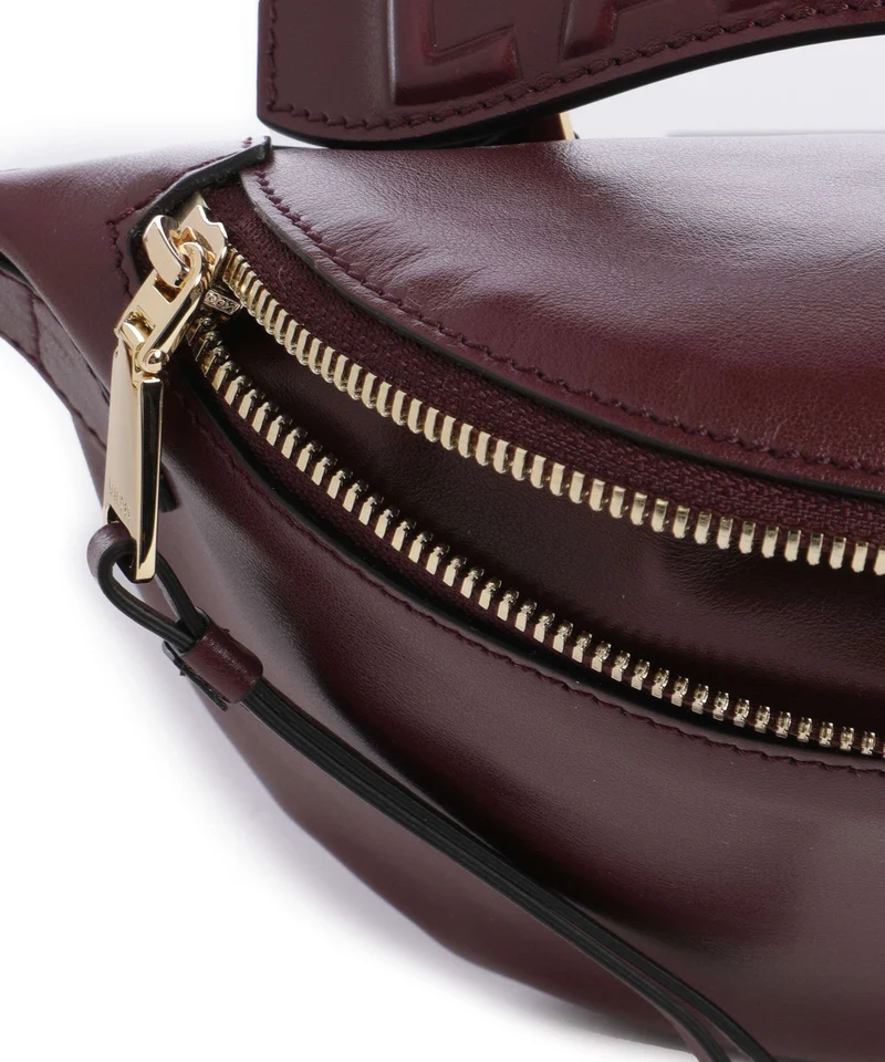 Lancel Origami Mini Umhängetasche cassis
