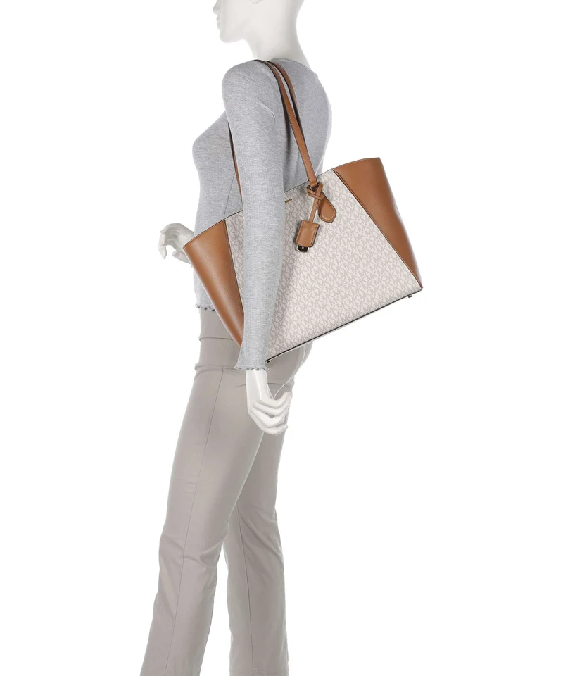 Michael Kors Taryn Shopper vanilla/acorn