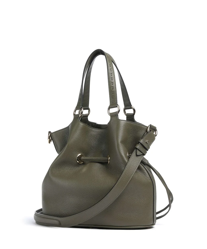 Lancel Premier Flirt M Bucket Handtasche dark khaki
