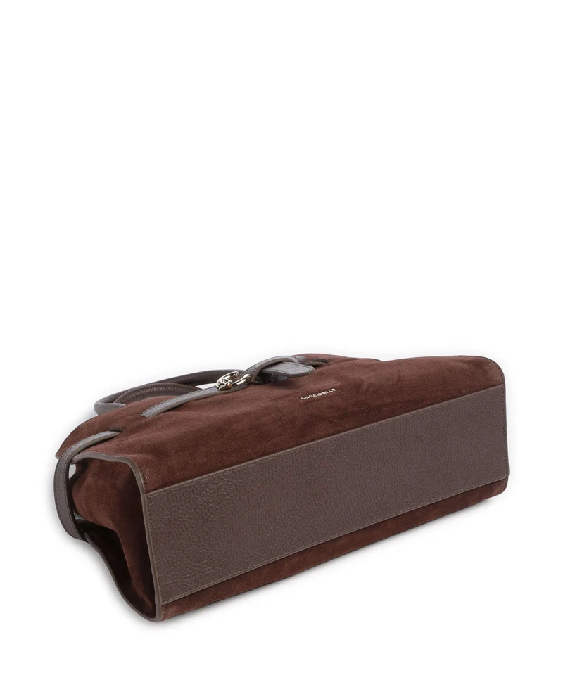 Coccinelle Sabine Suede Handtasche brunette