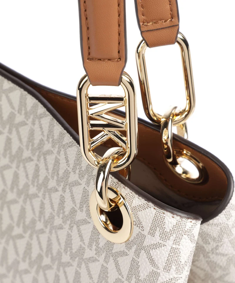 Michael Kors Kensington Beuteltasche vanilla/acorn