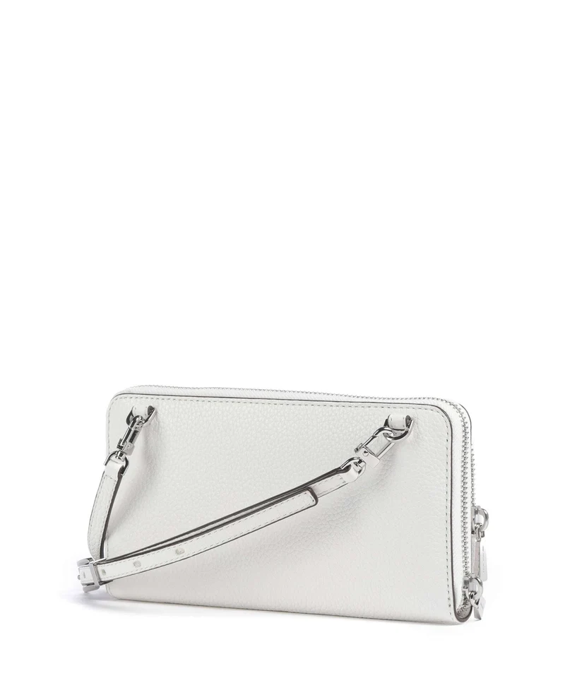 Michael Kors Jet Set Large Continental Umhängetasche optic white