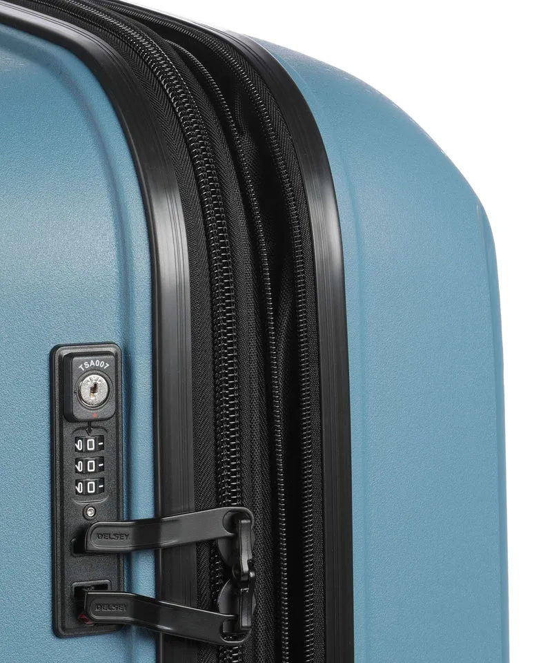 Delsey Paris Belmont Plus 4-Rollen Trolley zink blau
