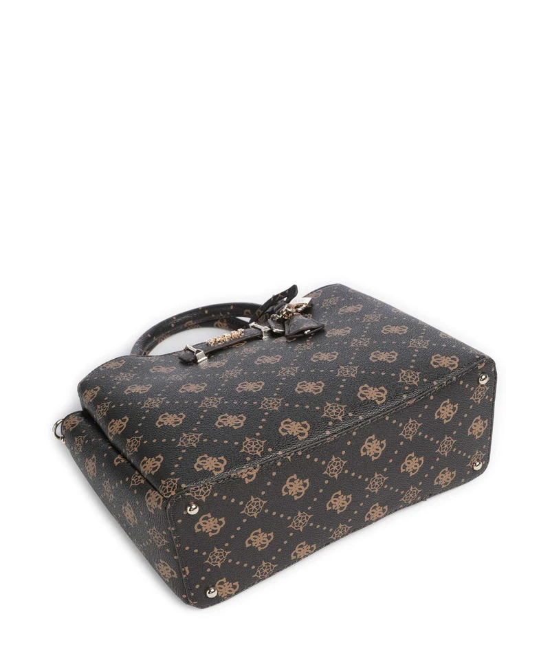 Guess Silia Handtasche espresso logo