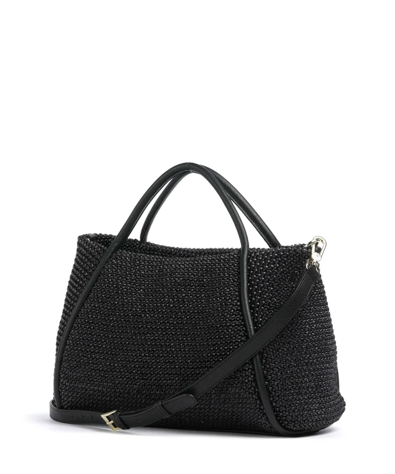Abro Maglia Raffia Willow Handtasche black/gold
