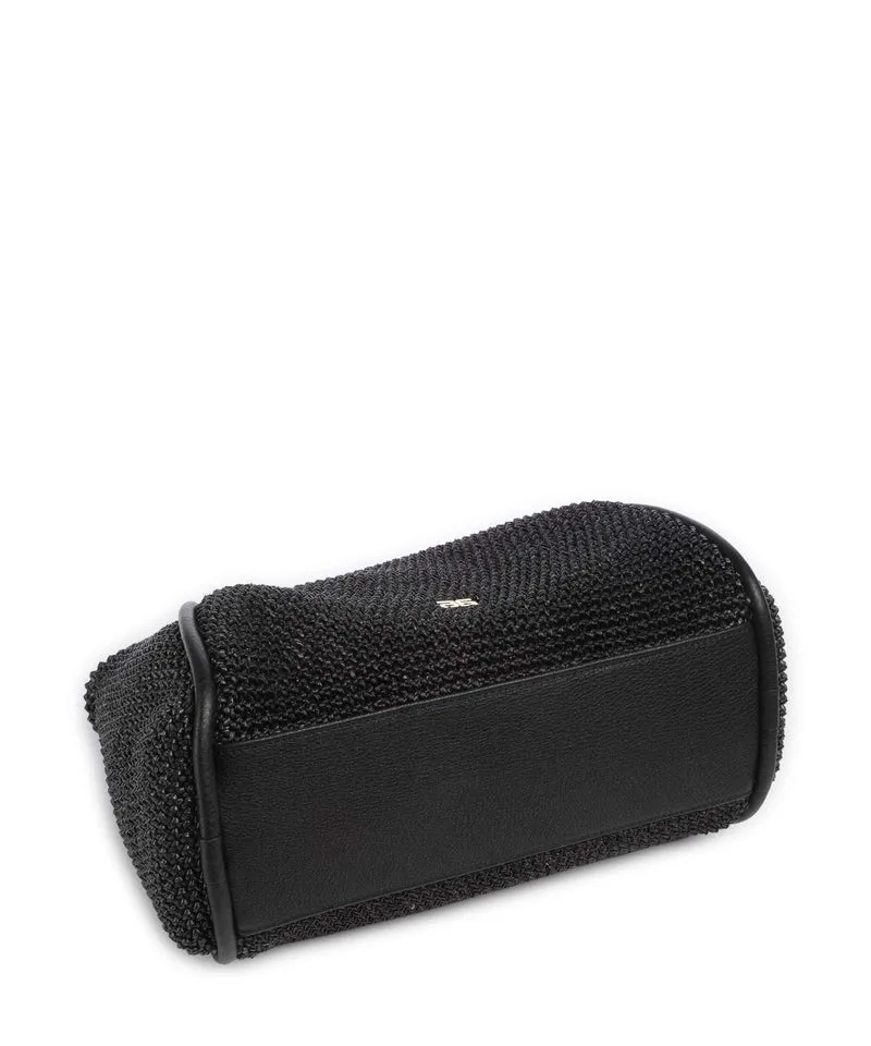 Abro Maglia Raffia Willow Handtasche black/gold