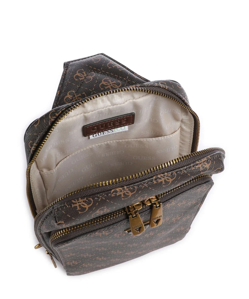 Guess Milano Slingbag brown/ochre/burgundy