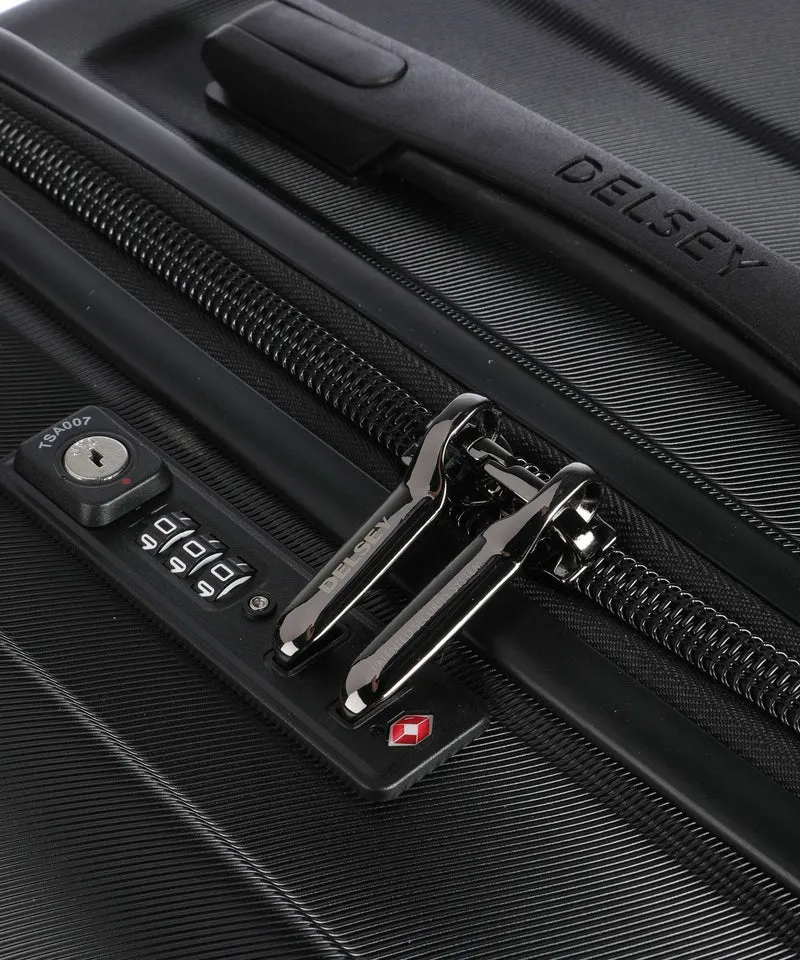 Delsey Paris Shadow 5.0 4-Rollen Trolley schwarz