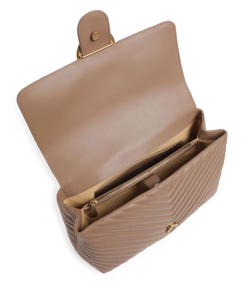 Pinko Love Lady Puff Big Handtasche biscotto zenzero