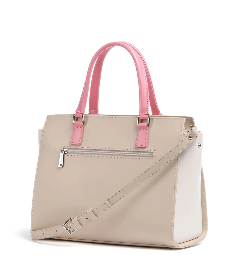 Lancaster Smooth Handtasche beige