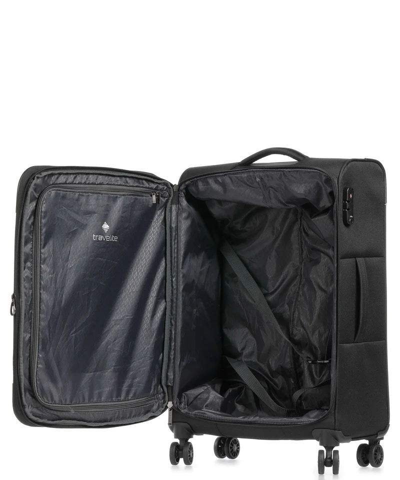 Travelite Chios 4-Rollen Trolley schwarz
