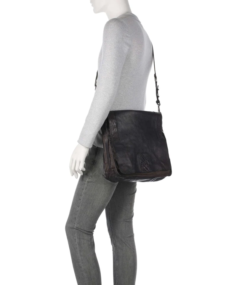 Campomaggi Kuriertasche verde militare/grigio