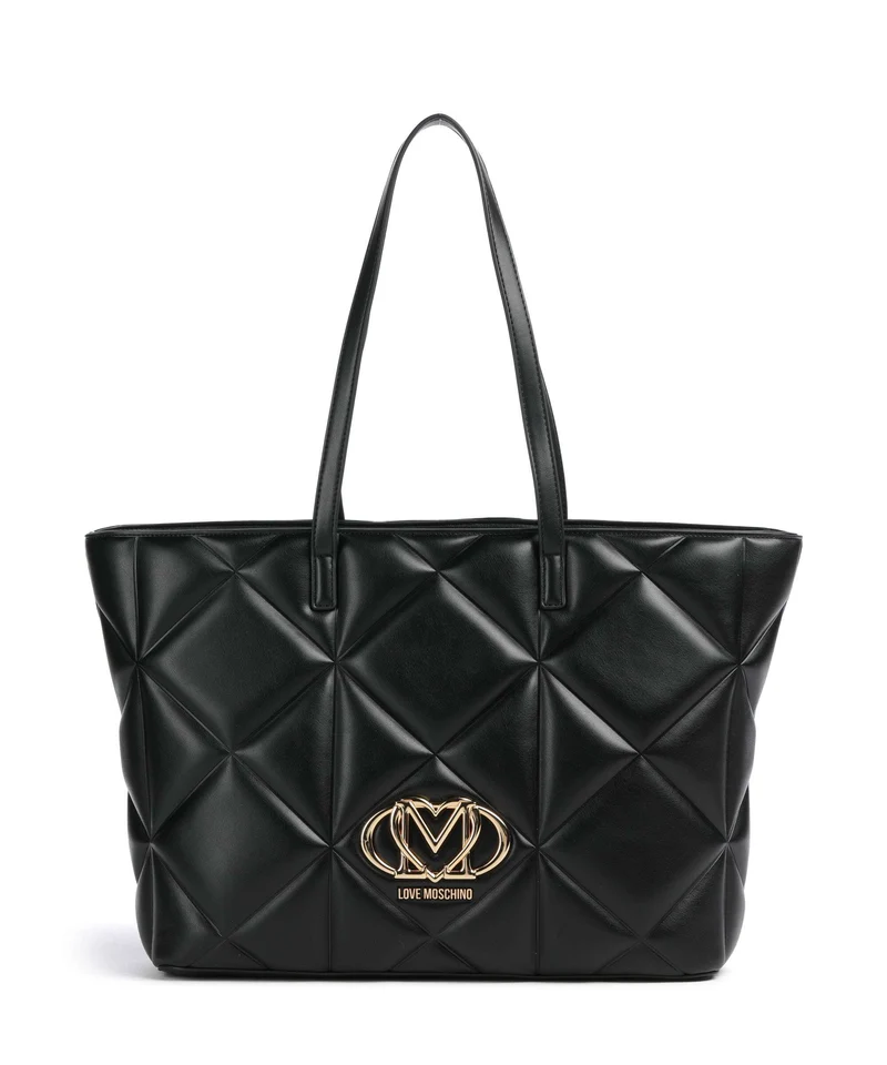 Love Moschino Embossed Q Shopper black