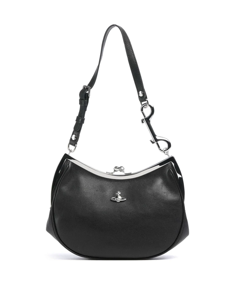 Vivienne Westwood Charm Frame Supple Schultertasche black