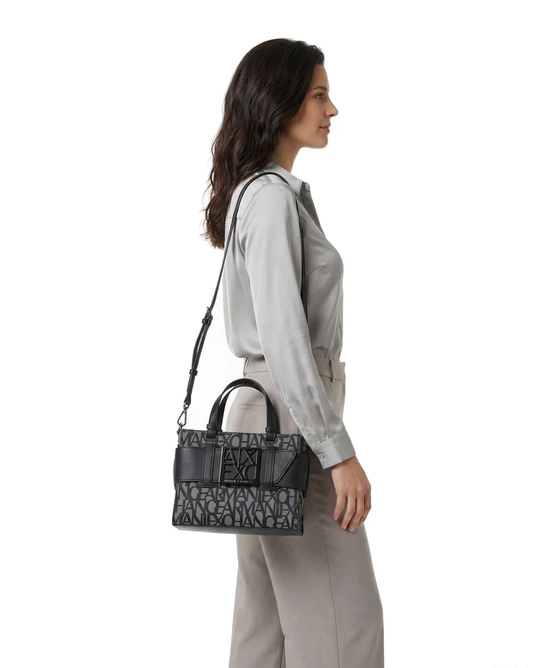 Armani Exchange Susy M Handtasche beige/black