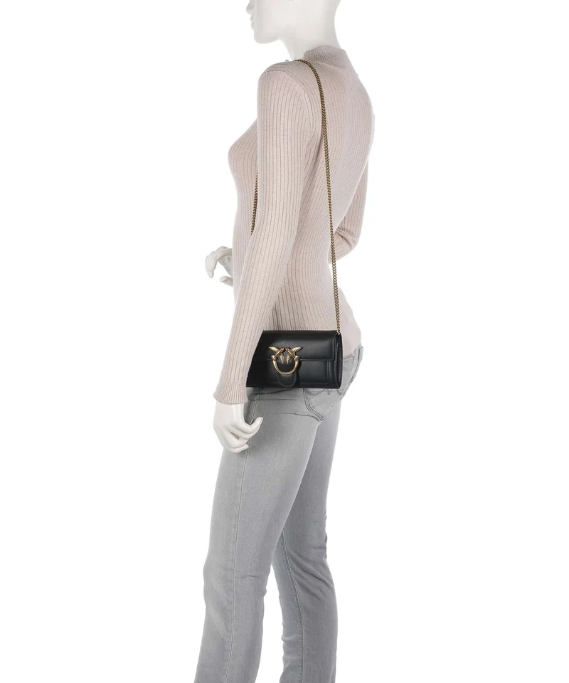 Pinko Love One Geldbörse nero/antique gold