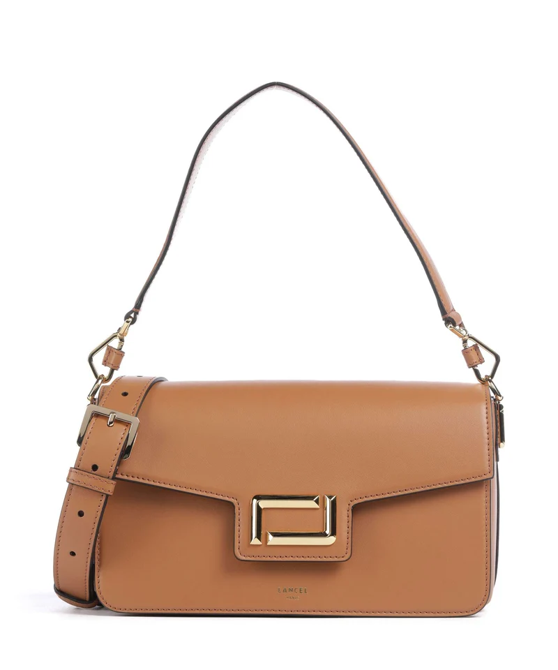 Lancel Angèle M Schultertasche camel
