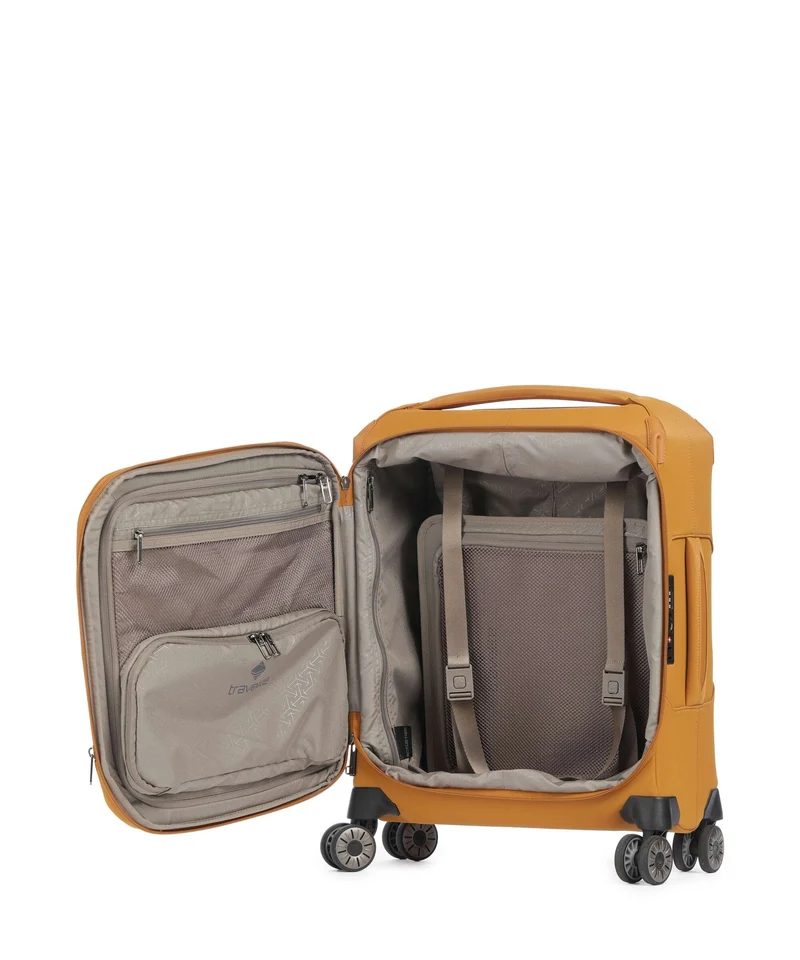 Travelite Priima S 4-Rollen Trolley curry