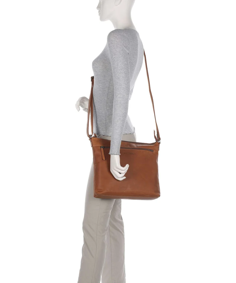 The Chesterfield Brand Wax Pull Up Cow Cartagena Umhängetasche cognac