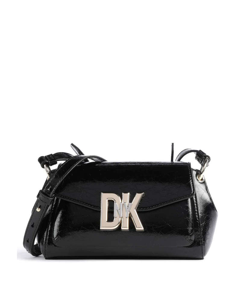 DKNY Milano Downtown Umhängetasche black/gold