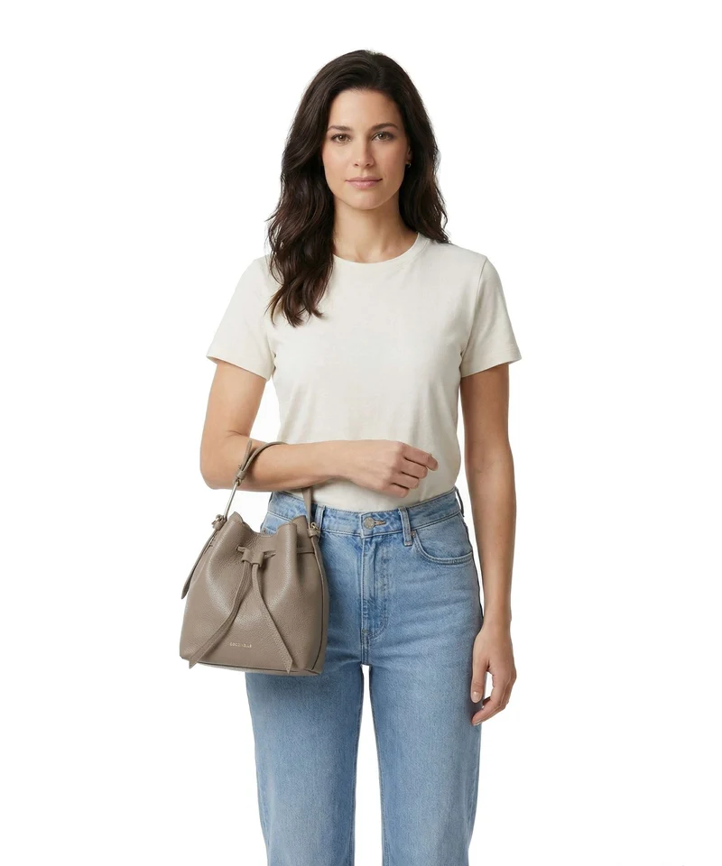 Coccinelle Malory Bucket Handtasche warm taupe