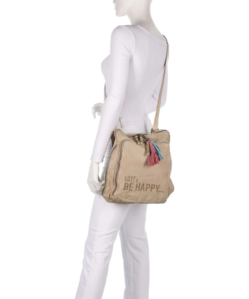 Taschendieb Wien Glücksbrücke 1 Rucksack-Tasche cream