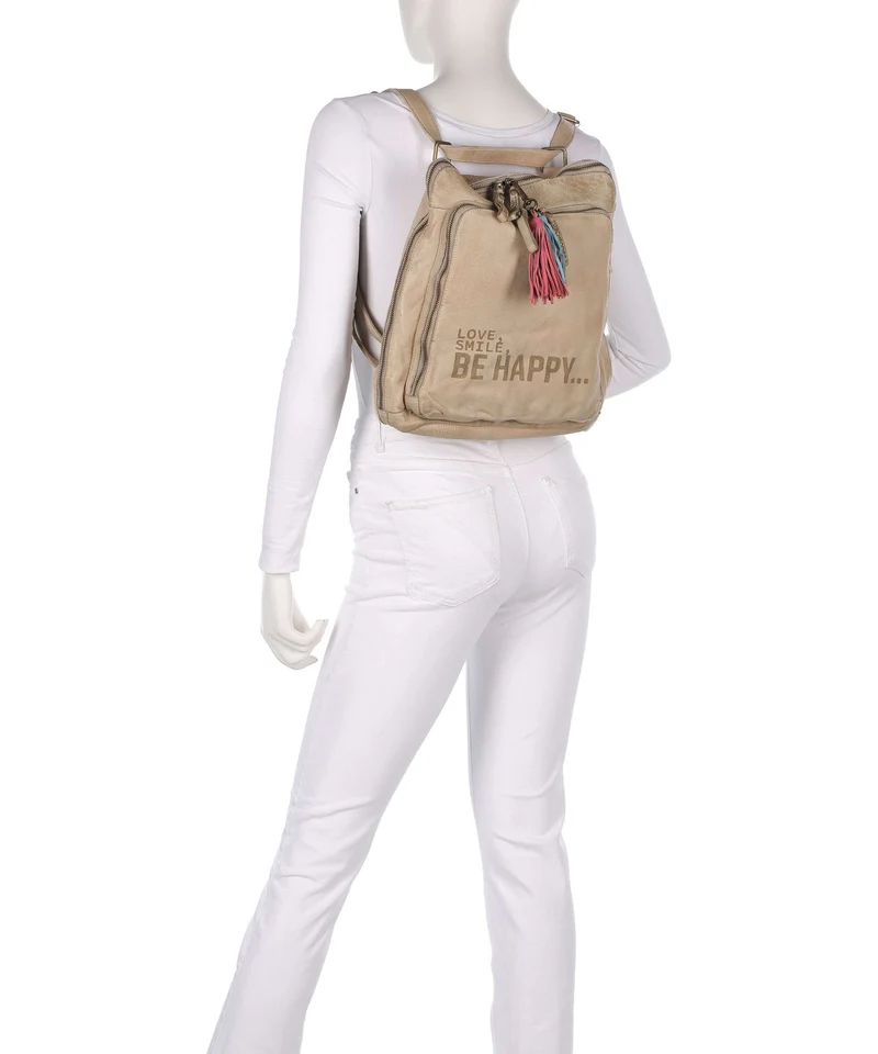 Taschendieb Wien Glücksbrücke 1 Rucksack-Tasche cream