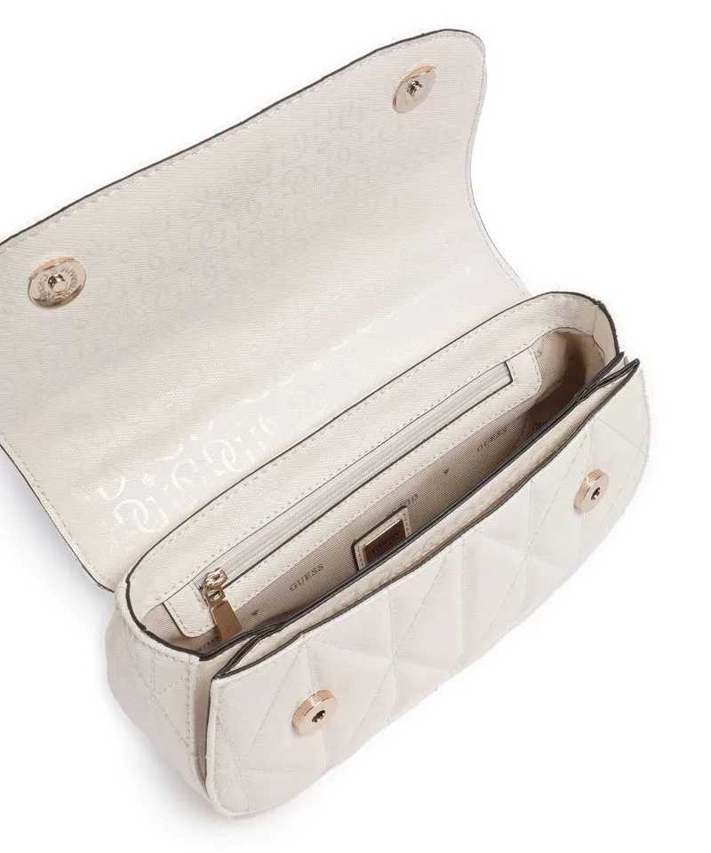 Guess Aldina G-Shine Umhängetasche offwhite